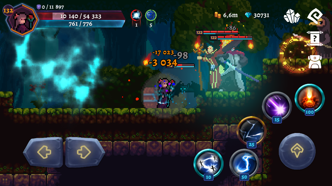 Darkrise - Pixel Action RPG mod apk screenshot 1