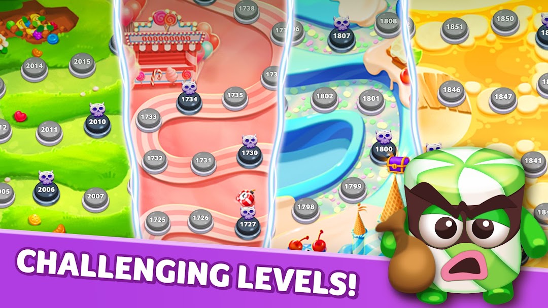 Lollipop & Marshmallow Match3 mod apk screenshot 6