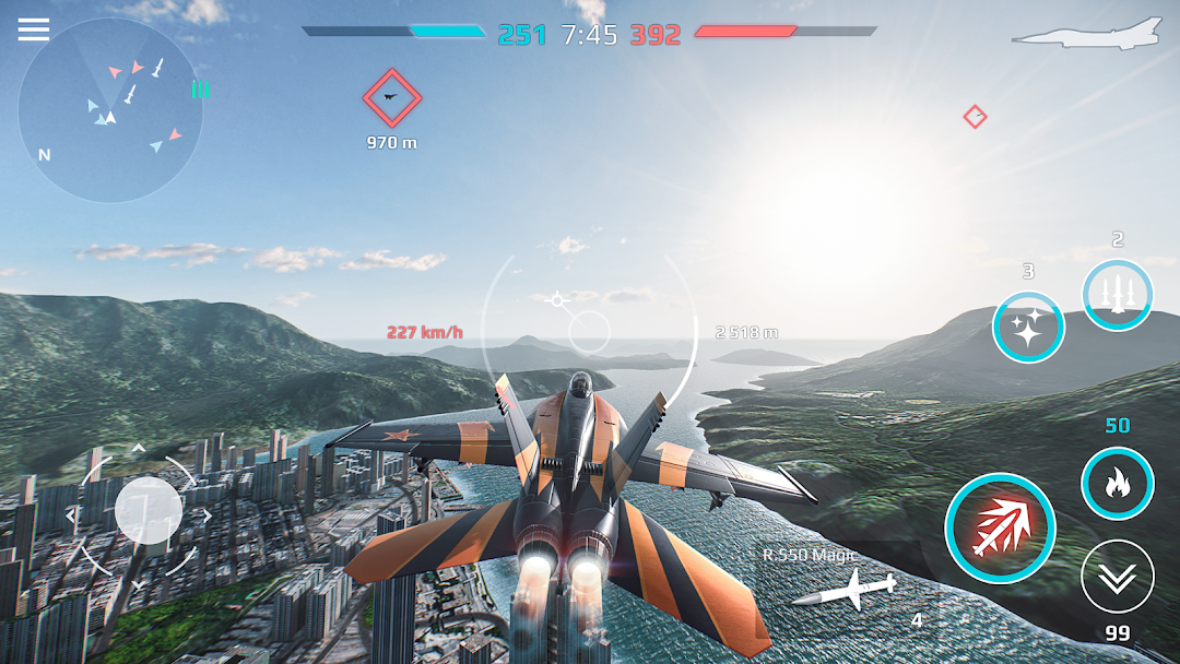 Sky Combat: War Planes Online mod apk screenshot 5