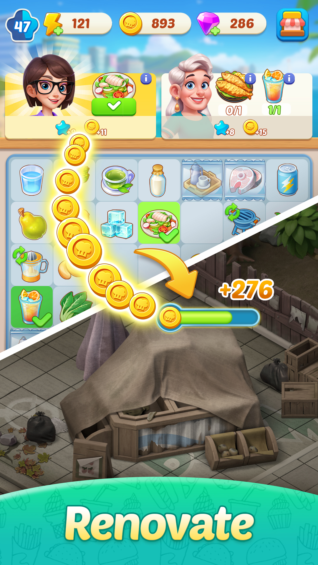 Merge Cooking® mod apk screenshot 4