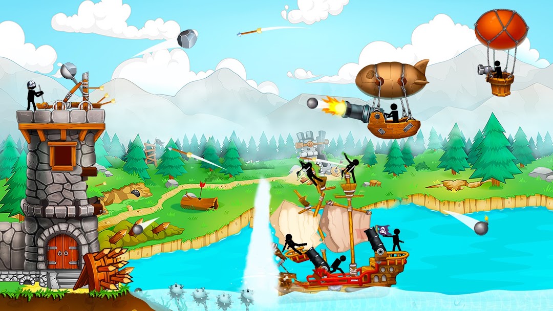 The Catapult: Stickman Pirates mod apk screenshot 1