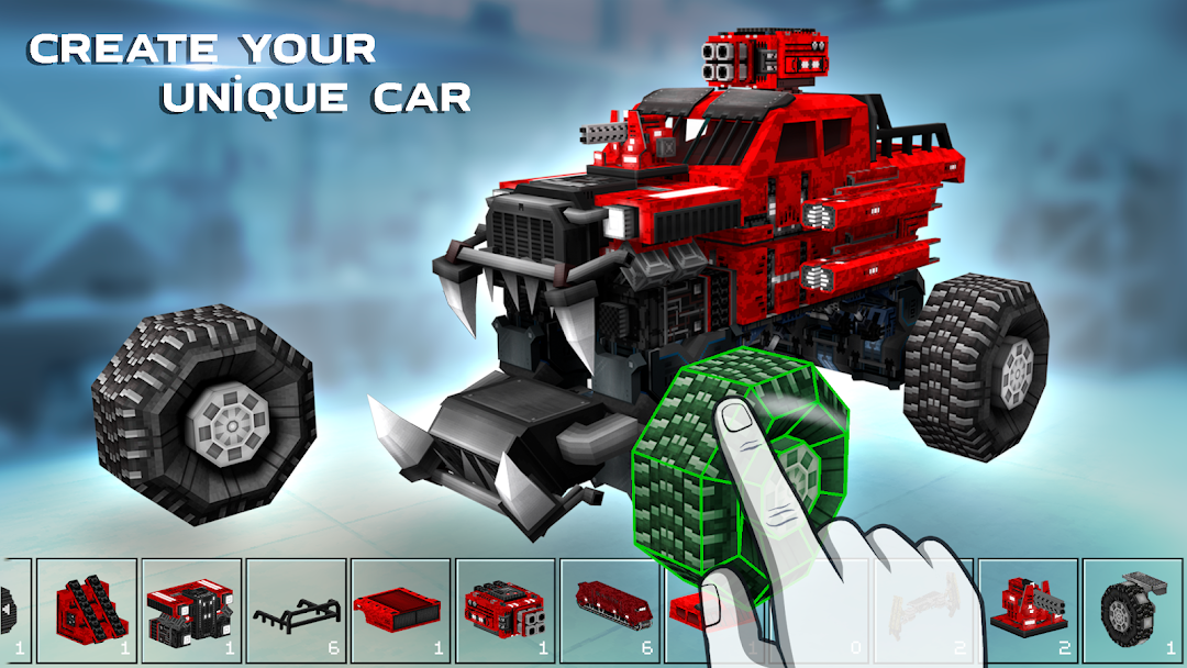 Blocky Cars online games mod apk screenshot 1