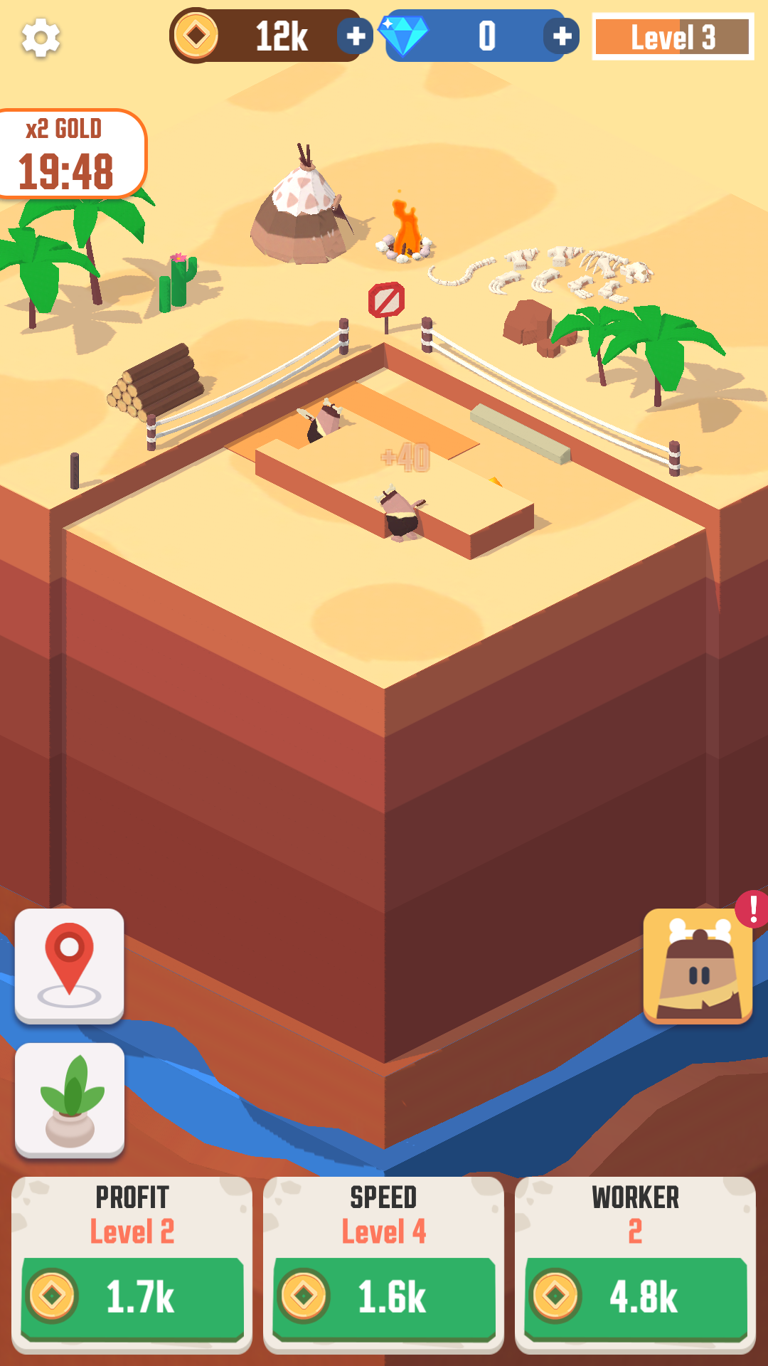 Idle Digging mod apk screenshot 1