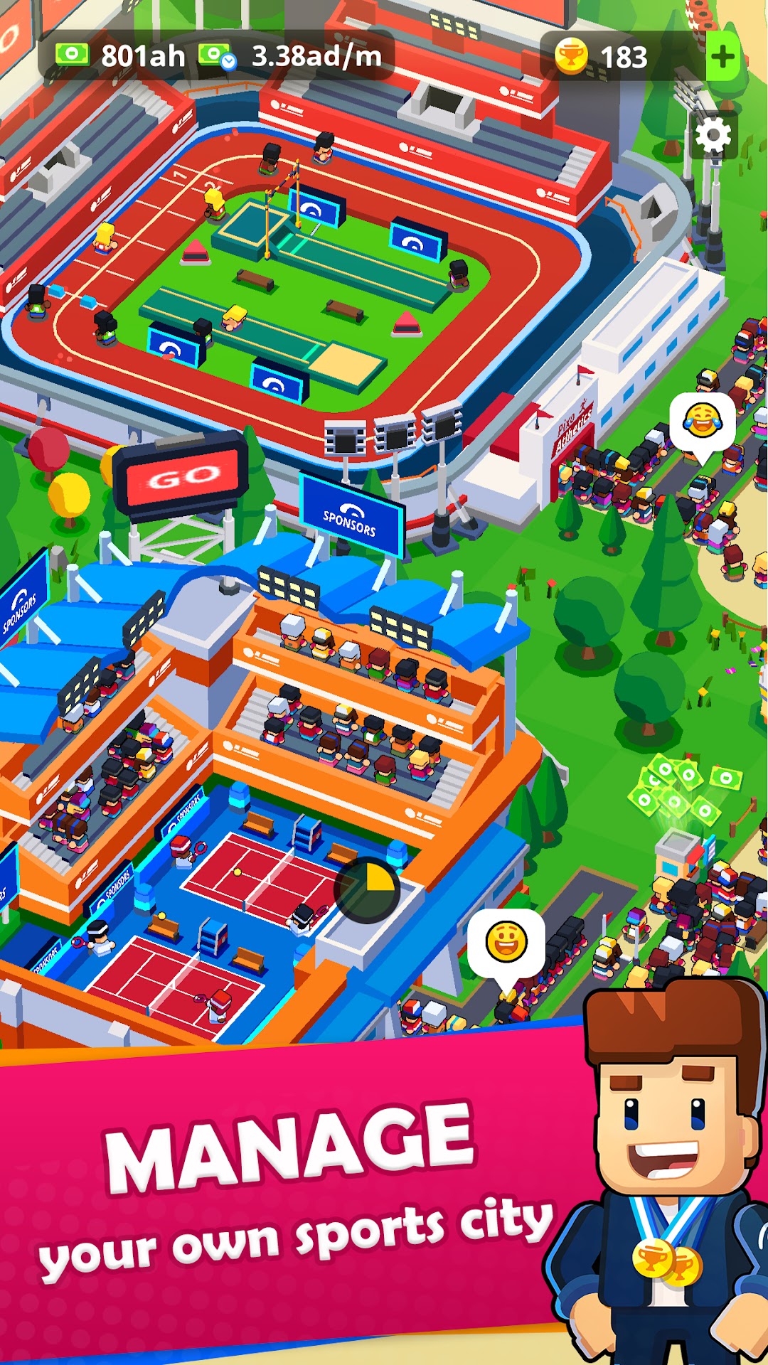 Sports City Tycoon: Idle Game mod apk screenshot 1
