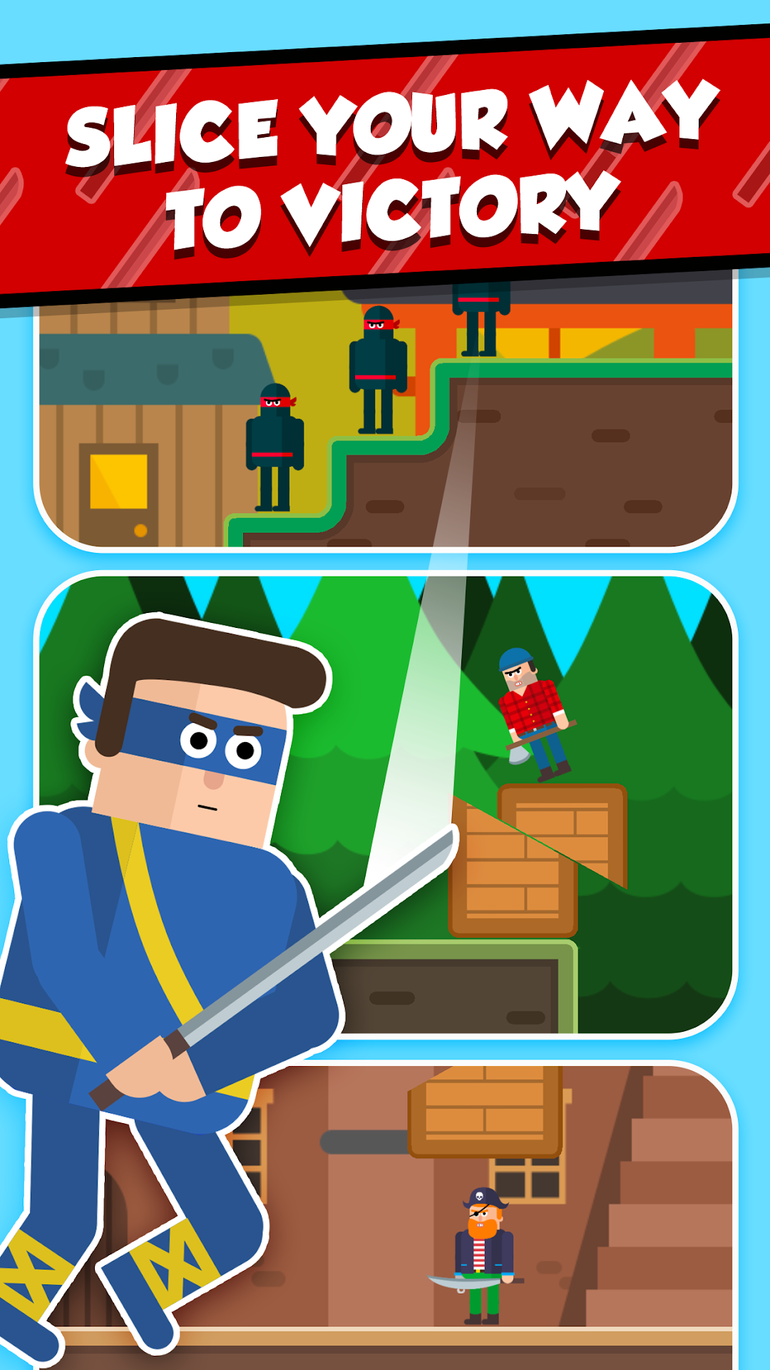 Mr Ninja - Slicey Puzzles mod apk screenshot 4