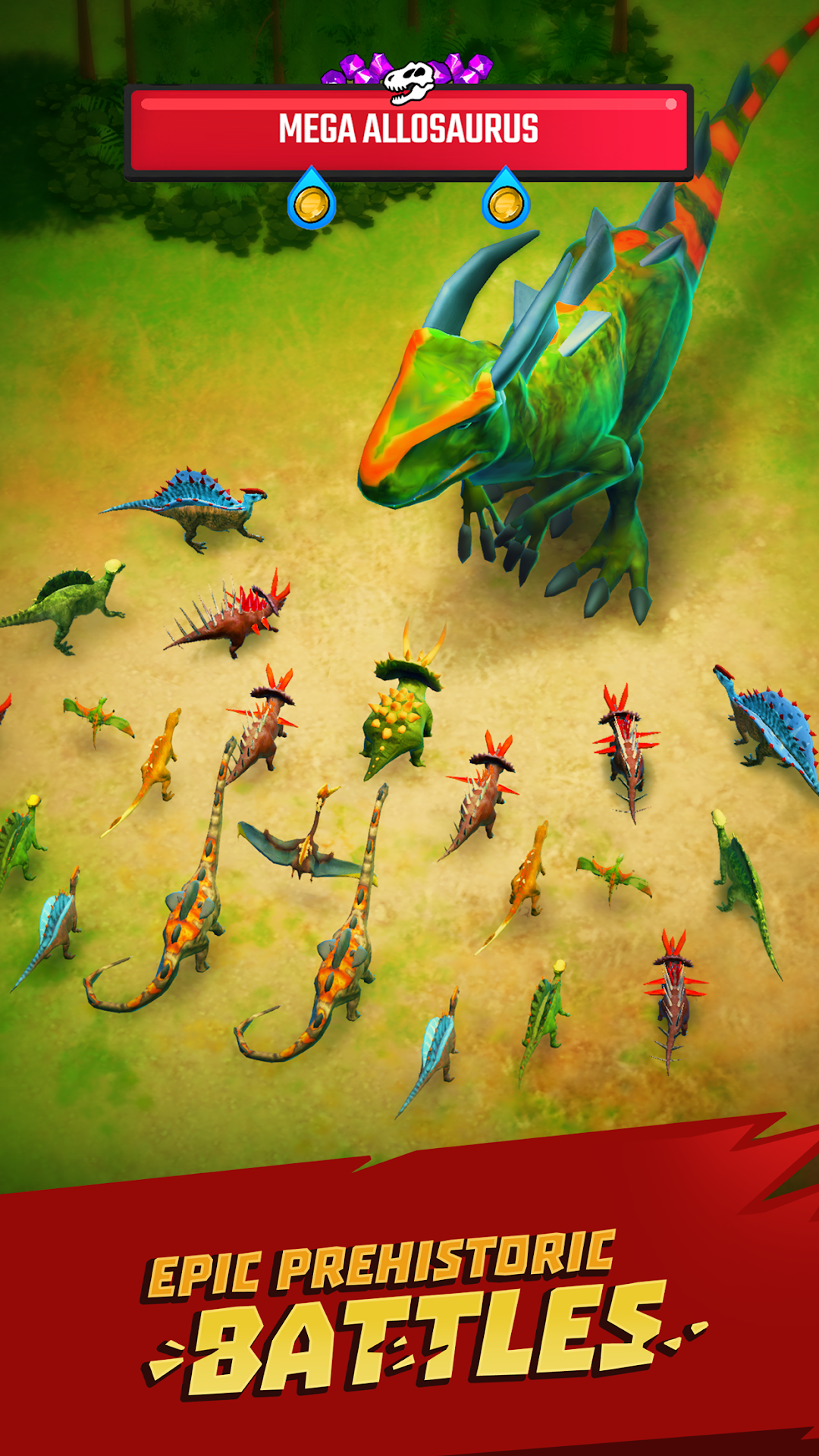Jurassic Warfare: Dino Battle mod apk screenshot 1