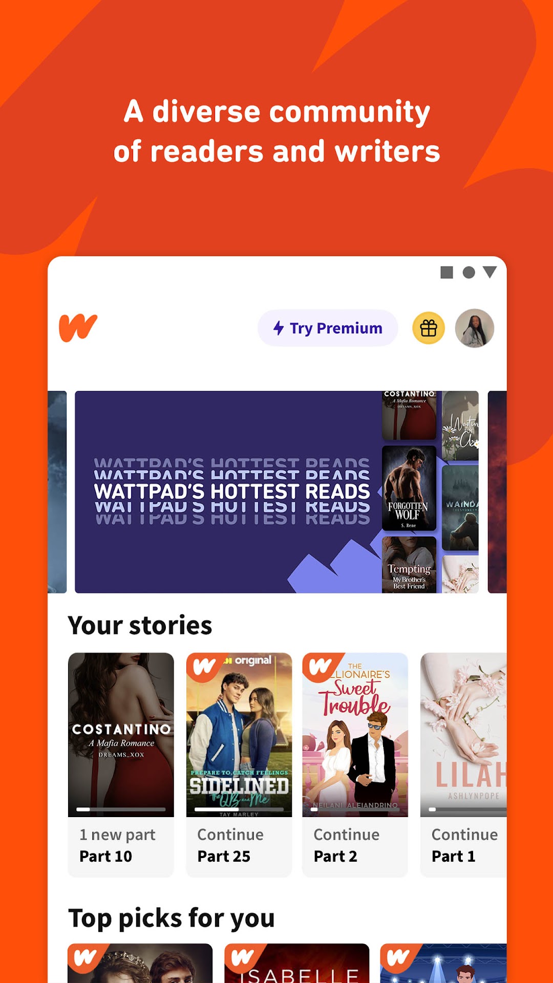 Wattpad - Read & Write Stories mod apk screenshot 2
