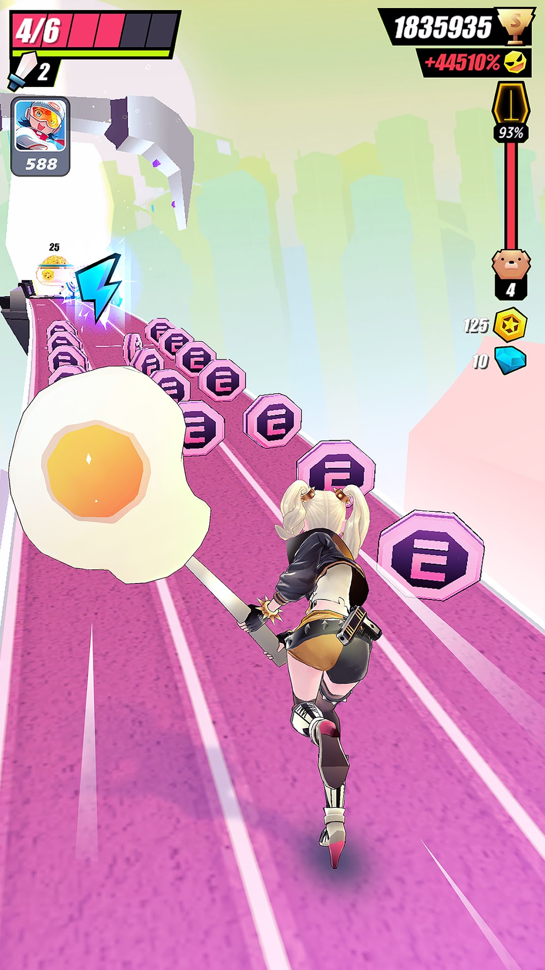 Slash & Girl - Endless Run mod apk screenshot 5