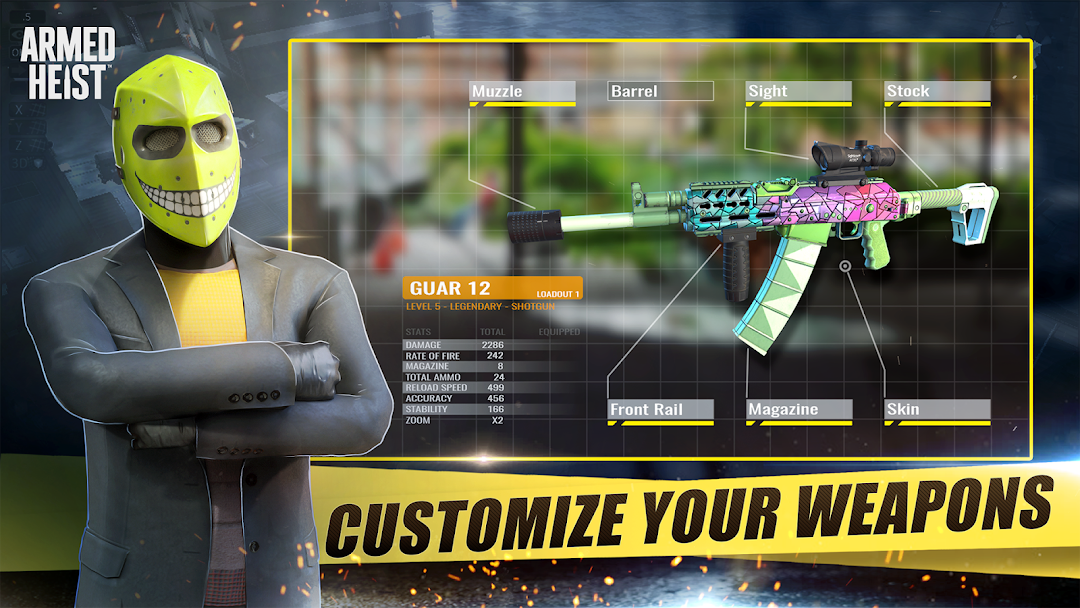 Armed Heist: Shooting games mod apk screenshot 8