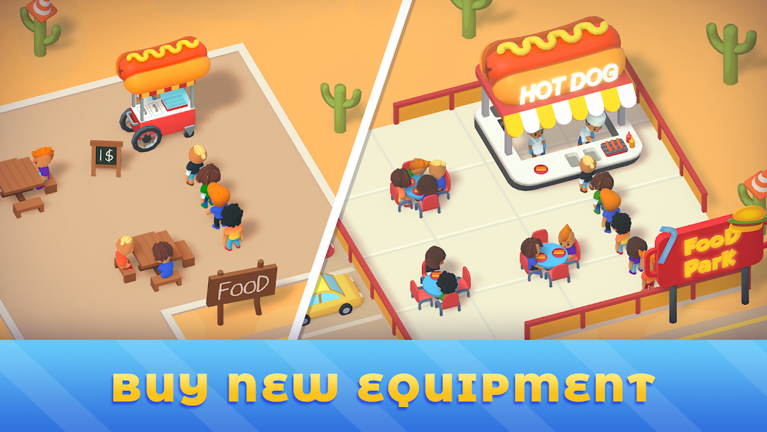 Idle Food Park Tycoon mod apk screenshot 6