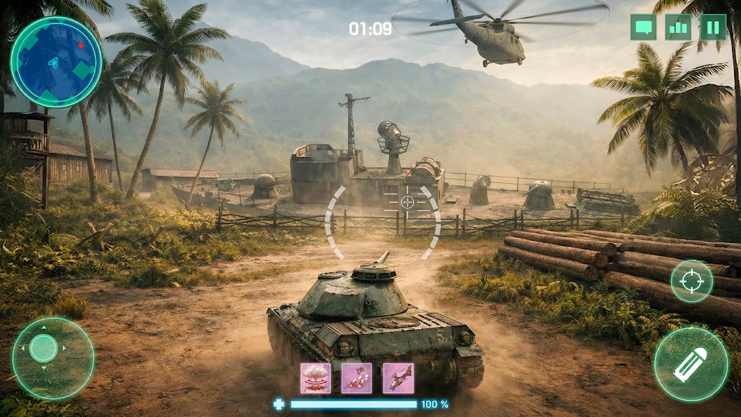War Machines：Tanks Battle Game mod apk screenshot 1