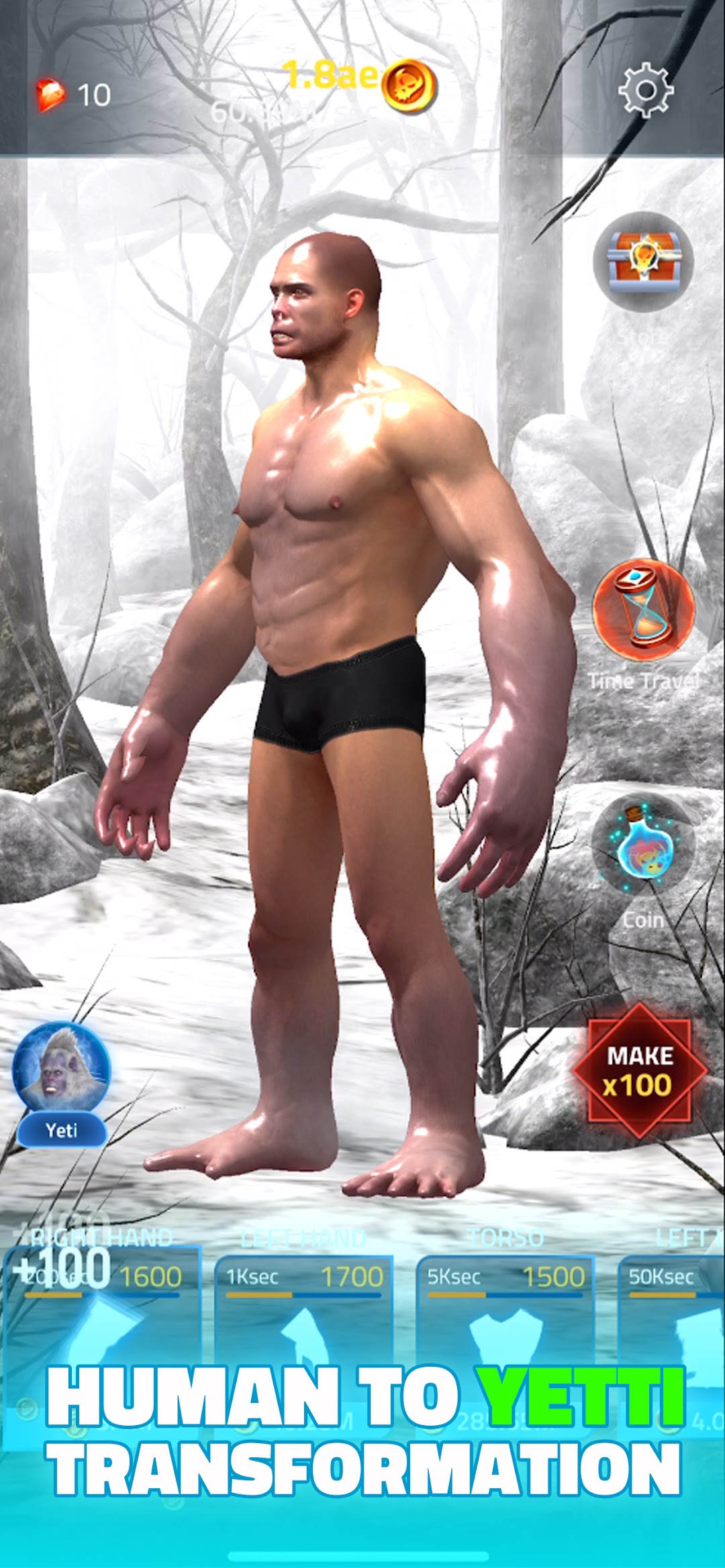 Idle Transformation mod apk screenshot 4
