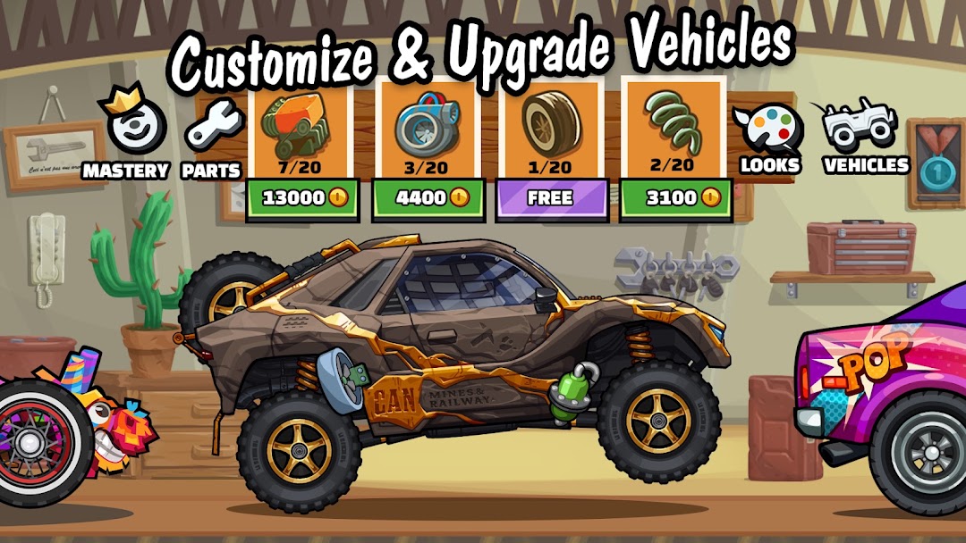 Hill Climb Racing 2 mod apk screenshot 2