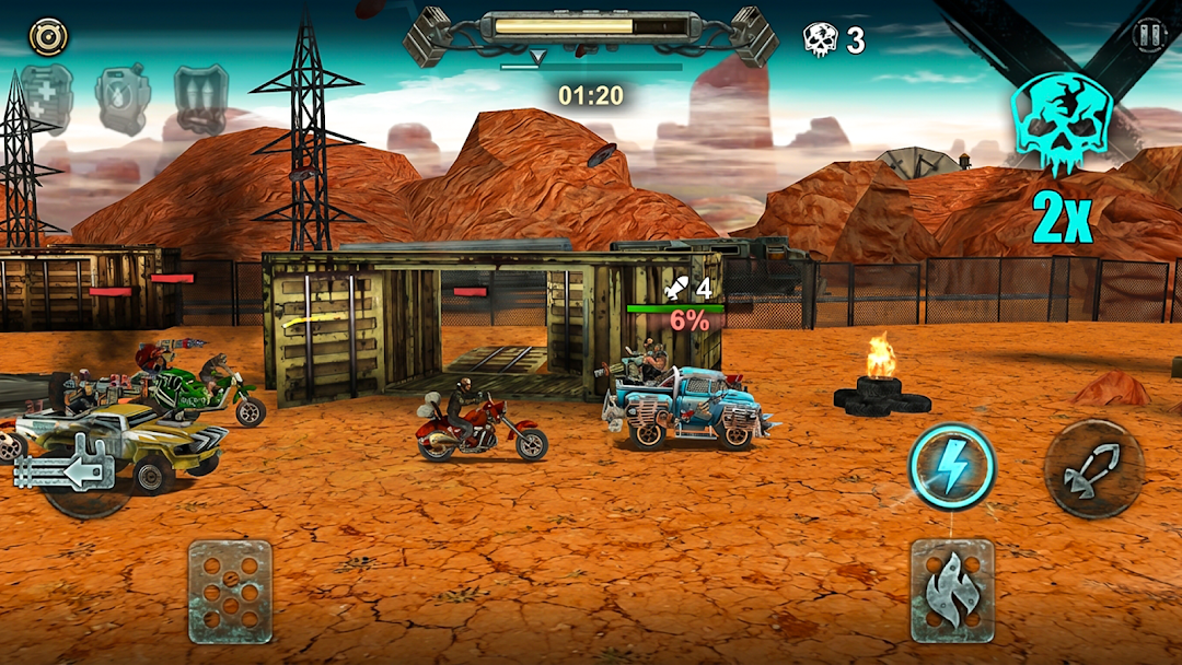 Dead Paradise Car Race Shooter mod apk screenshot 2